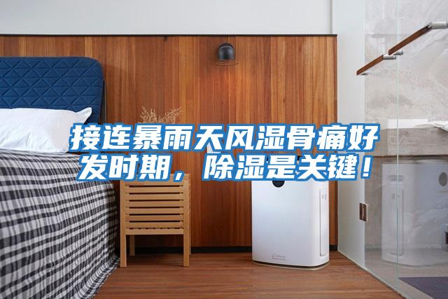 接連暴雨天風濕骨痛好發時期,除濕是關鍵!