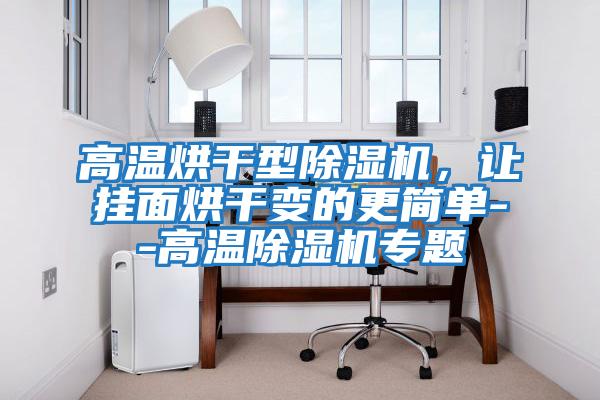 高溫烘干型除濕機，讓掛面烘干變的更簡單--高溫除濕機專題