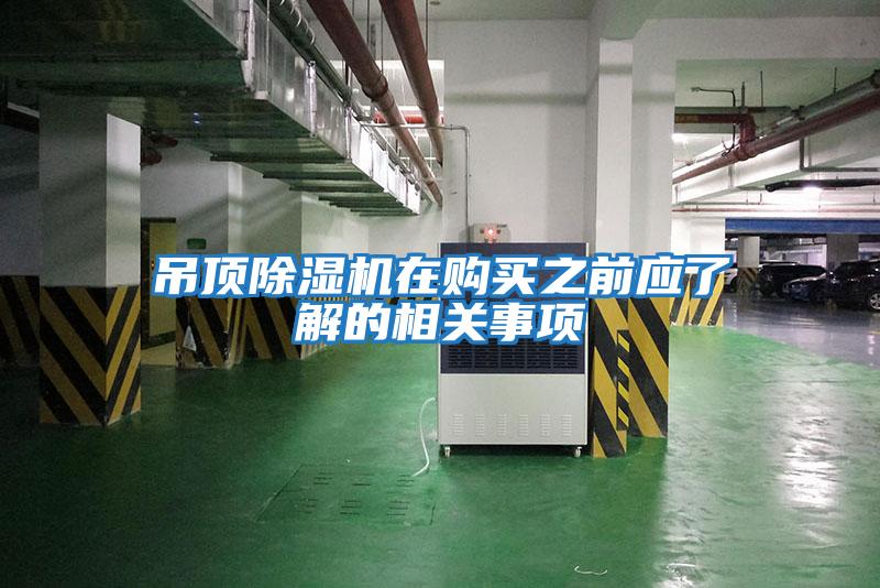 吊頂除濕機(jī)在購買之前應(yīng)了解的相關(guān)事項