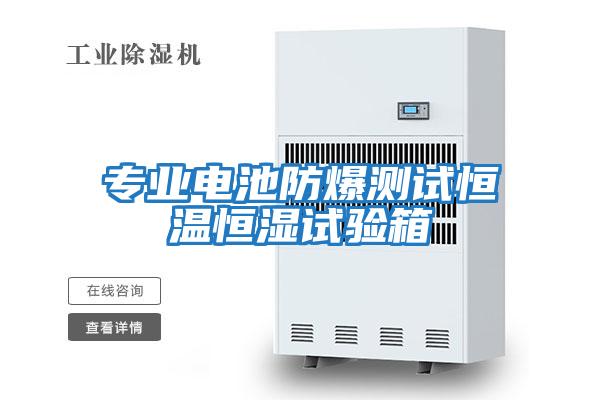 專業電池防爆測試恒溫恒濕試驗箱