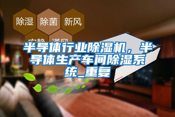 半導體行業(yè)除濕機，半導體生產(chǎn)車間除濕系統(tǒng)_重復