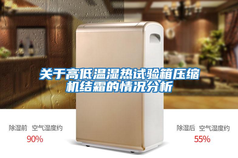 關于高低溫濕熱試驗箱壓縮機結霜的情況分析
