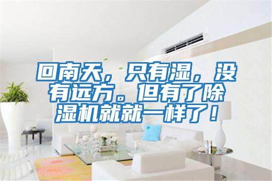 回南天，只有濕，沒有遠方。但有了除濕機就就一樣了！