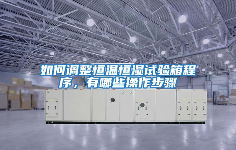 如何調整恒溫恒濕試驗箱程序，有哪些操作步驟
