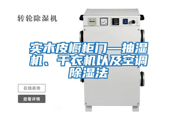 實木皮櫥柜門—抽濕機、干衣機以及空調除濕法