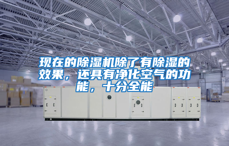 現在的除濕機除了有除濕的效果，還具有凈化空氣的功能，十分全能